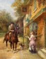 The village postman Heywood Hardy horse riding
